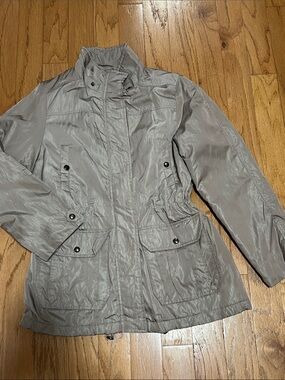 Weatherproof Women's Gray Utility Jacket with High Collar